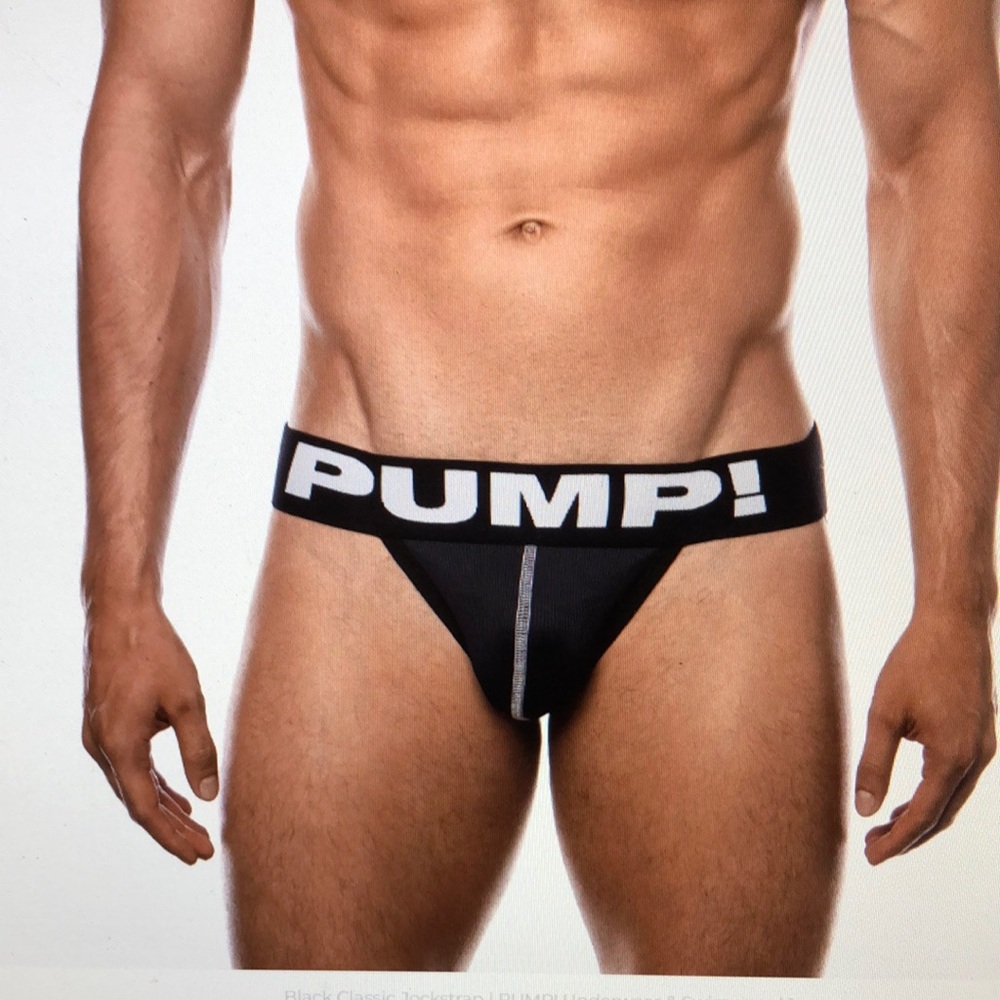 Men's Black classic PUMP Jockstrap